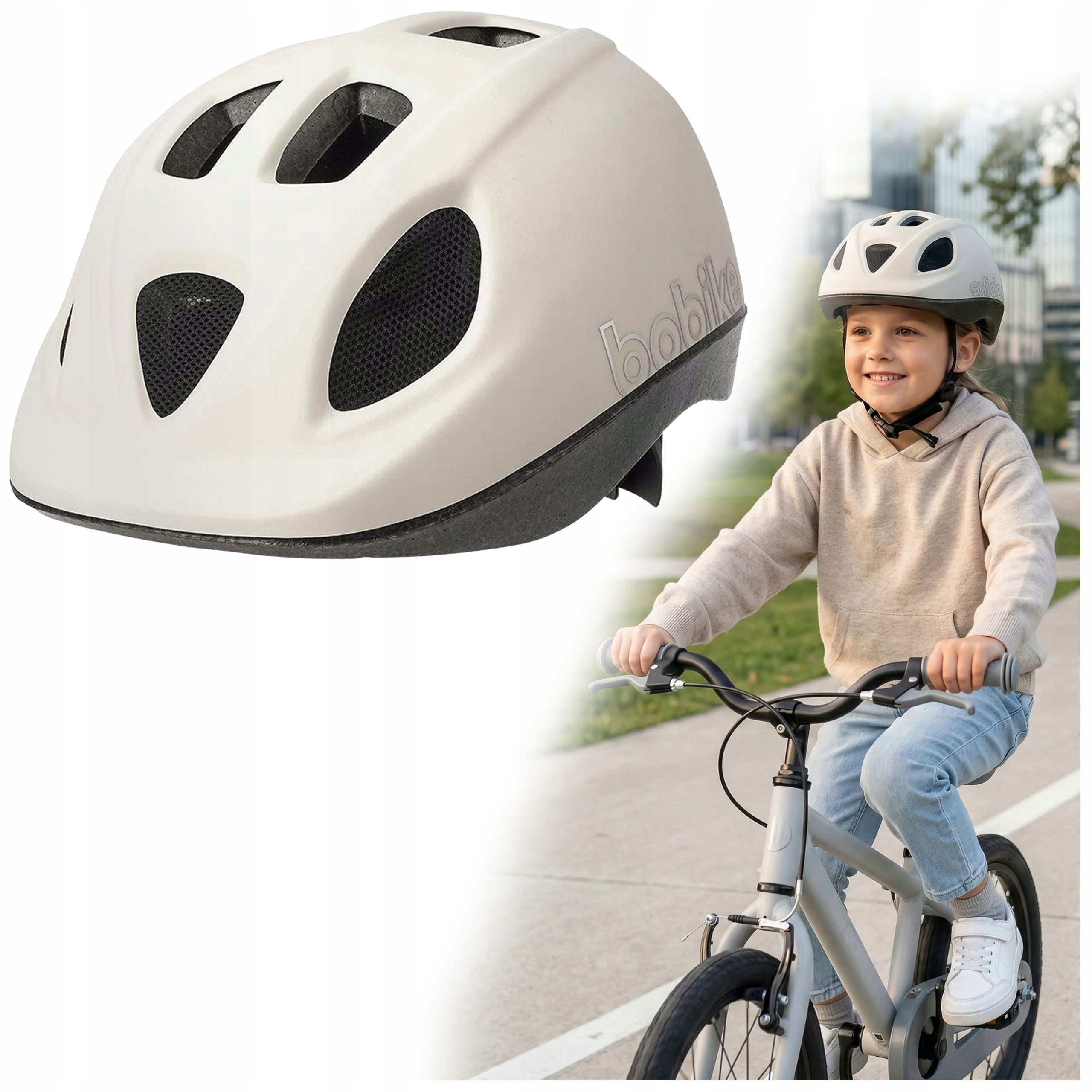 Kask Rowerowy dziecięcy lekki na rower rolki hulajnogę rower Bobike S 52-56