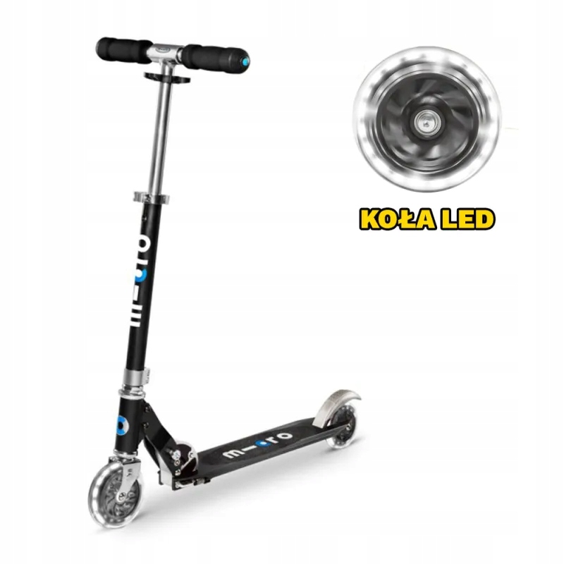 Hulajnoga Micro Sprite Led Black SA0225