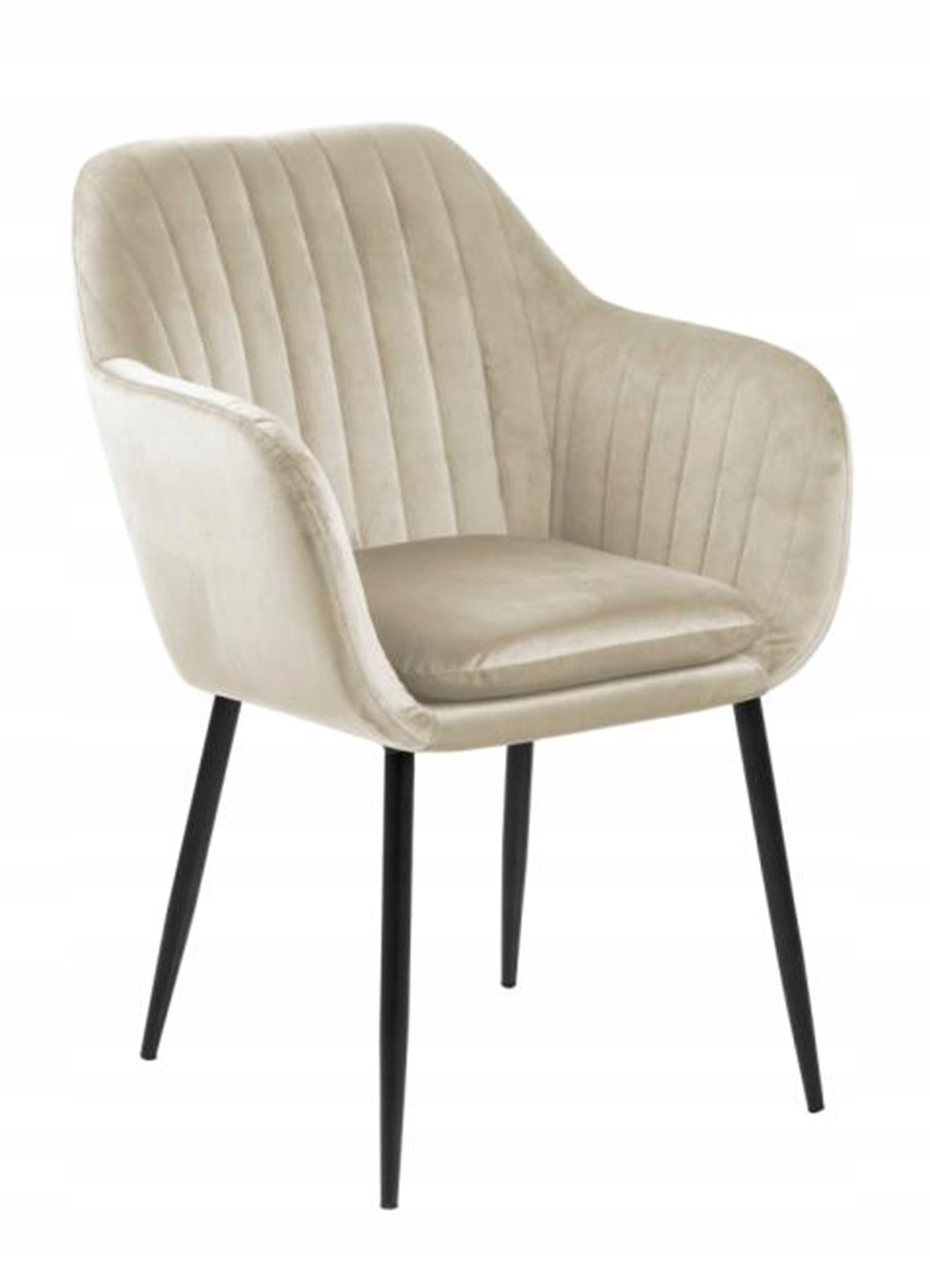 Čalouněná židle Elidi béžová čalouněná sametem