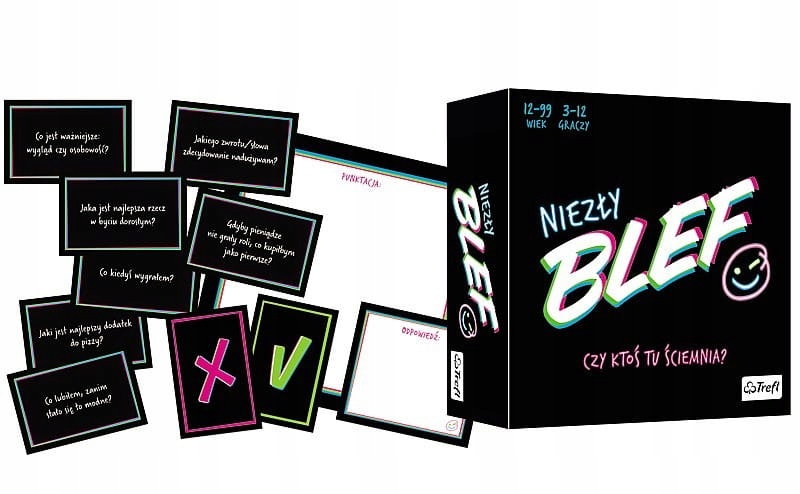 Gra Niezły Blef Trefl Imprezowa Gra Dla Przyjaciół Towarzyska Planszówka