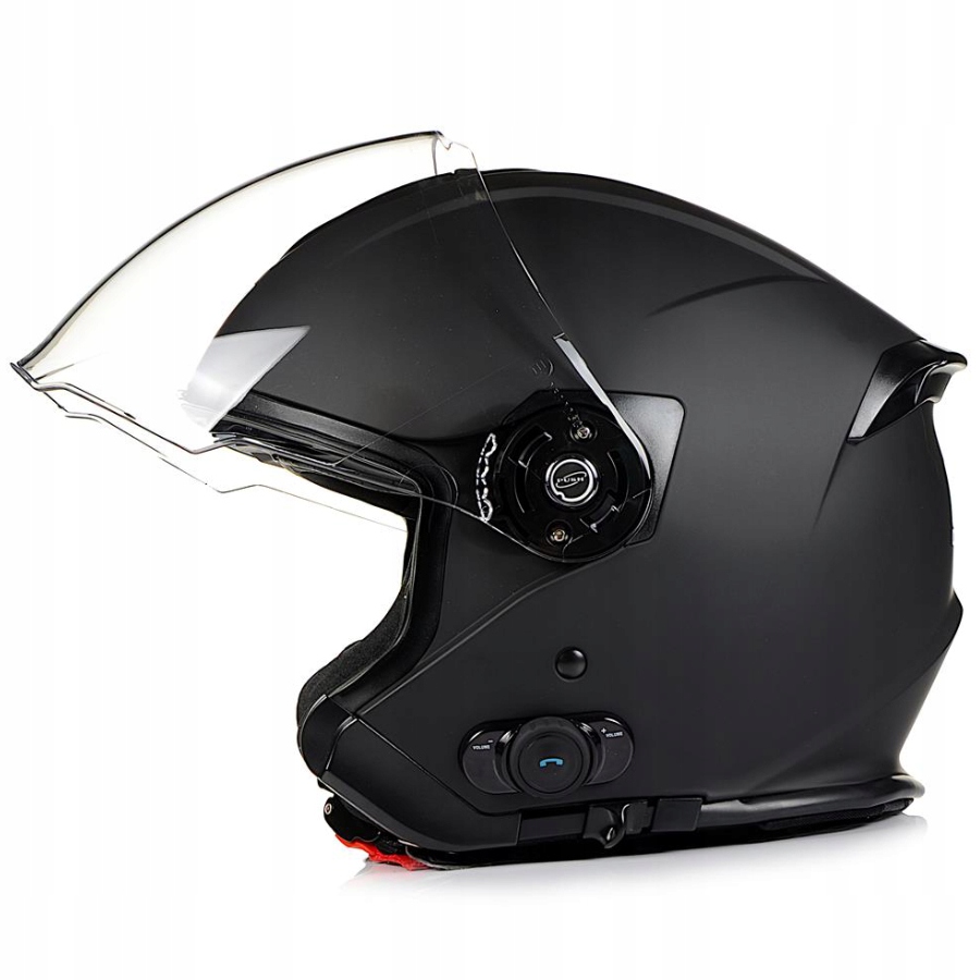 OTWARTY KASK MOTOCYKLOWY BLUETOOTH r. M + BLENDA Homologacja europejska ECE R22-05
