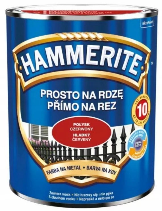 

Hammerite Połysk Czerwony 0,7 L