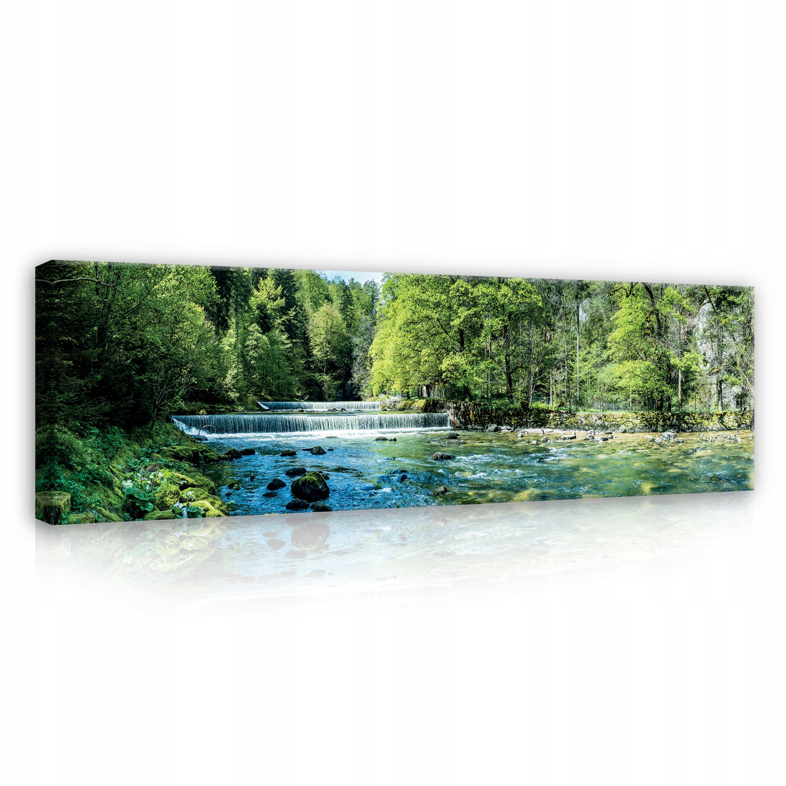 Obraz Vodopád Jezero Příroda Pohled Obývací Pokoj Ložnice Velký Na Plátně 145x45