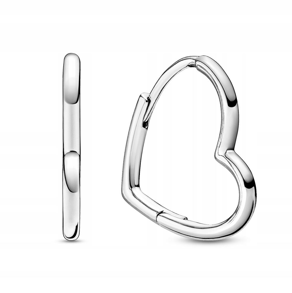 Kolczyki Pandora Asymetryczne serca 298307C00