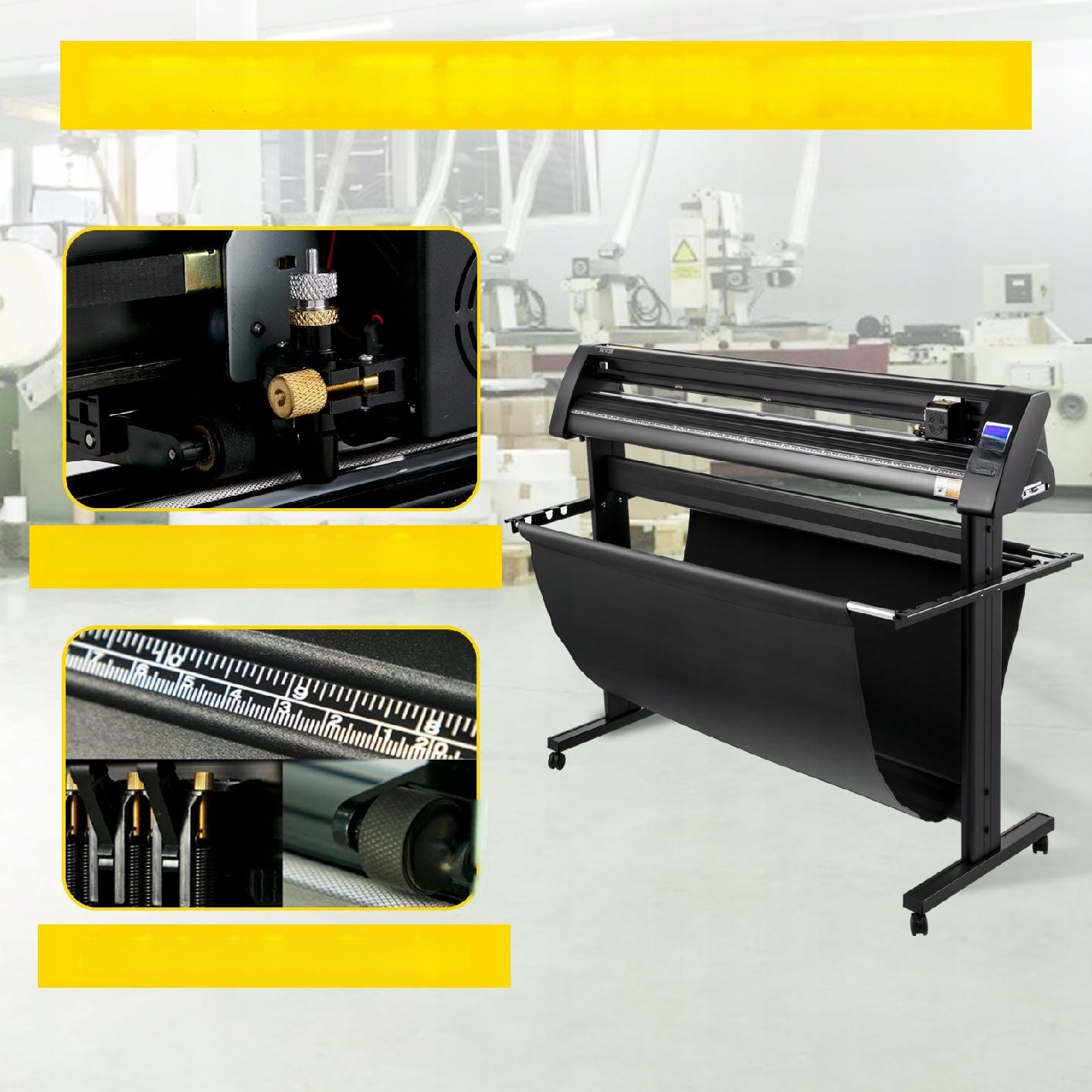 Řezací plotr 1350 mm s podstavcem, Led displej, kompatibilní s Mac/Windows