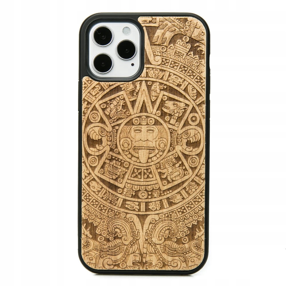 Pouzdro Bewood pro iPhone 12/12 Pro Kalendář Aztécký Aniegre