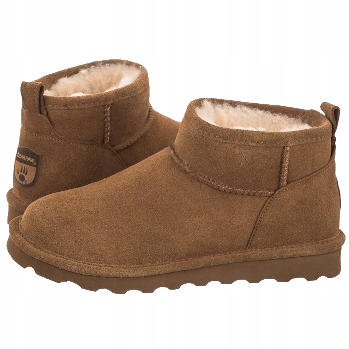 Bearpaw Hnědé Zateplené Kožené Zasouvací Sněhule 42 6AC