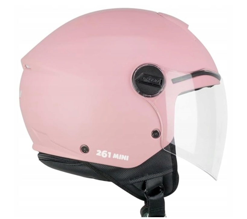 Kask dziecięcy motocyklowy Jet Cgm Mono Mattrosa rozmiar Xs 49-50cm Róż