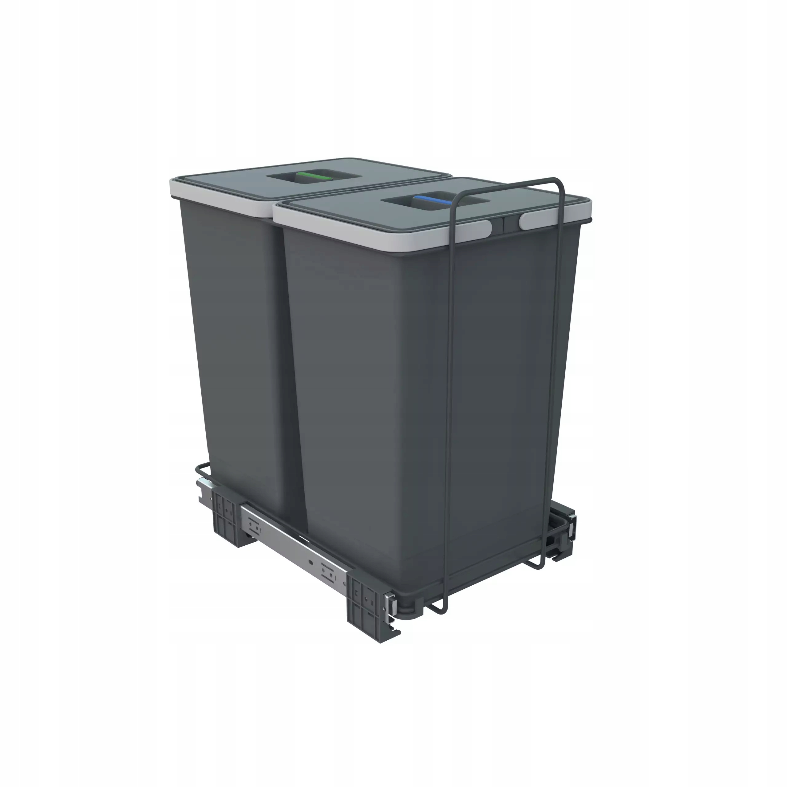 Výsuvný Odpadkový koš do skříňky 40 Elletipi , třídič pořadačů 48 l 2 x 24 l