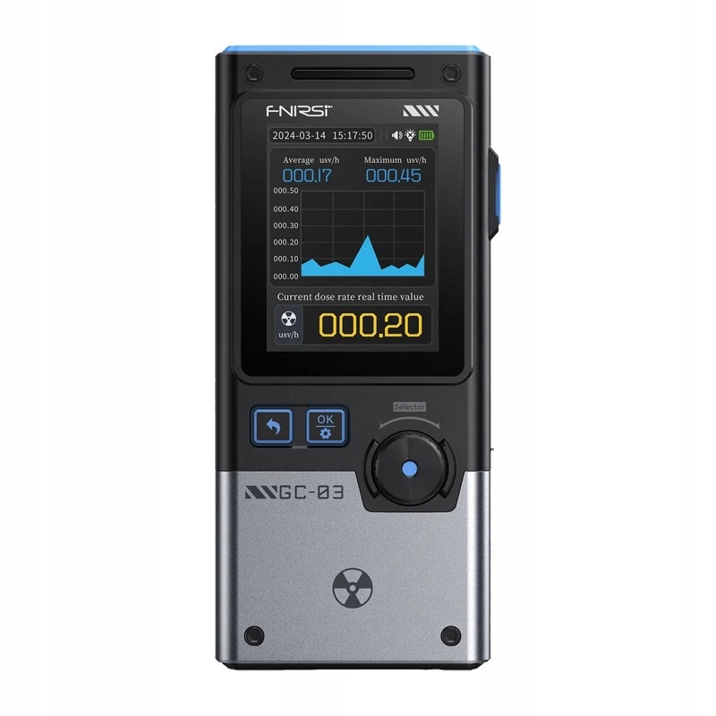 Multifunkční detektor ionizujícího záření Fnirsi GC-03 Bk