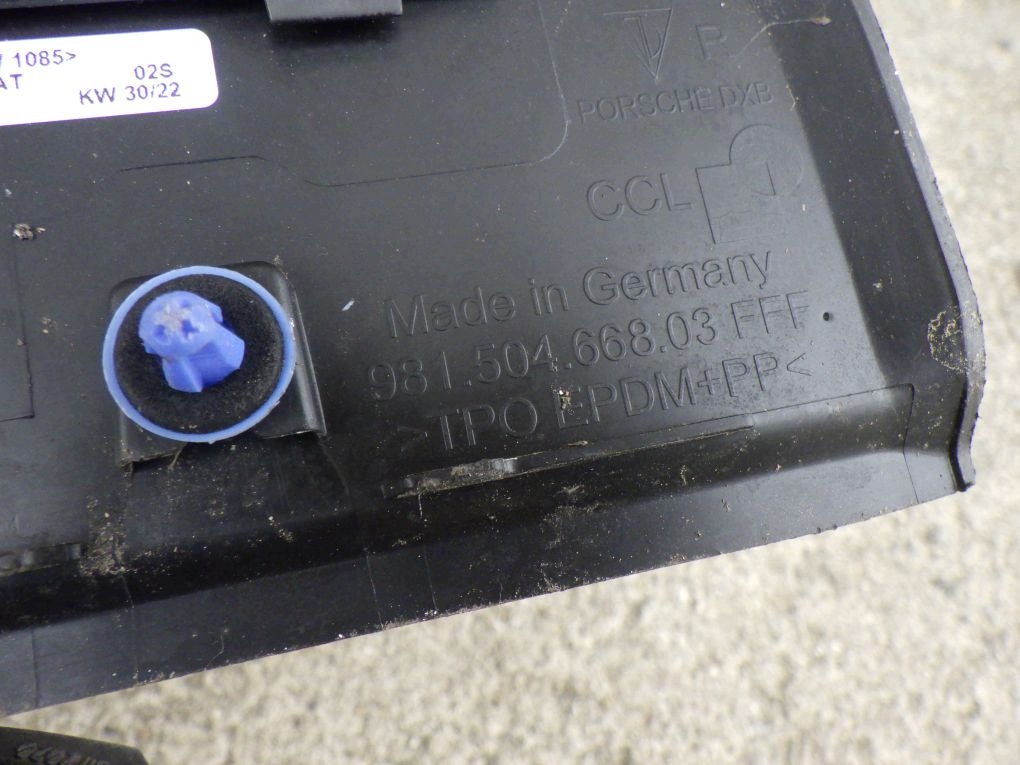 PORSCHE BOXSTER 981 moulding threshold