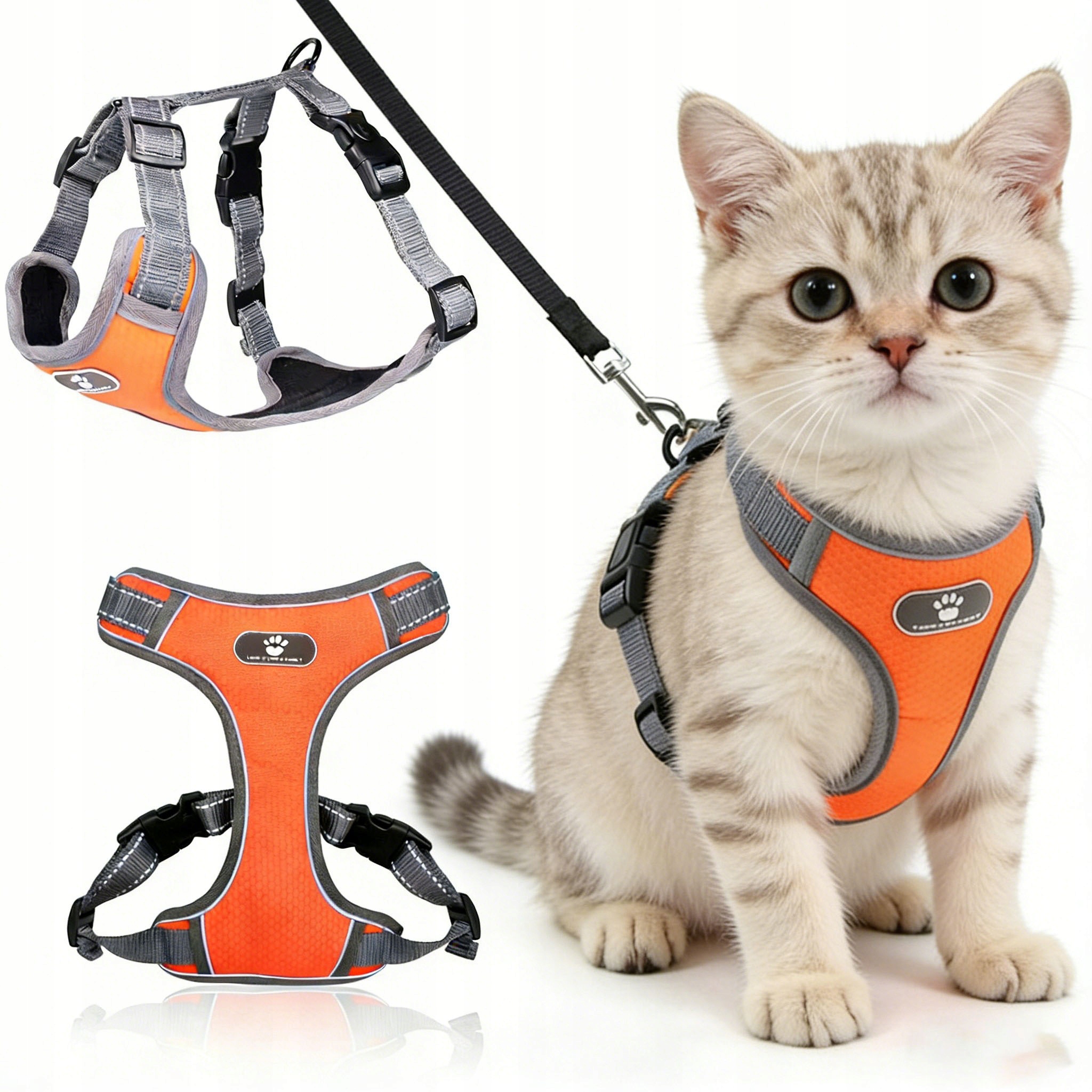 Levně Profesionální Nastavitelný Beztlakový Postroj Pro Psy A Kočky Šňůra S