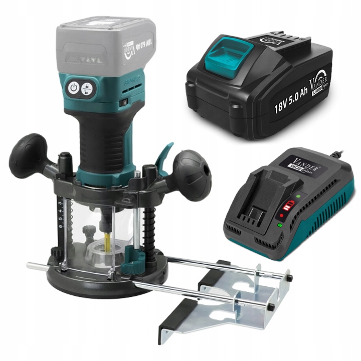 Frezarka Górnowrzecionowa Akumulatorowa 4 Przystawki 5 Ah VANDER VFR810