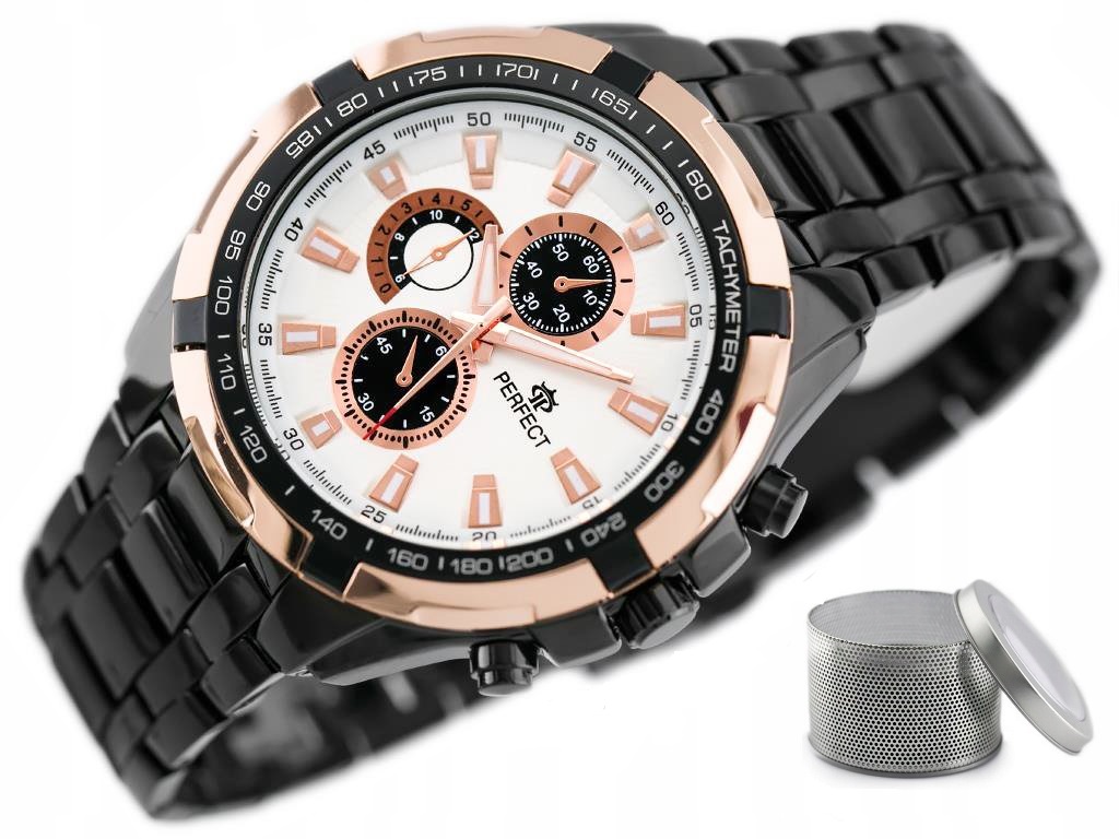 

Zegarek męski Perfect Milton bransoleta + Grawer