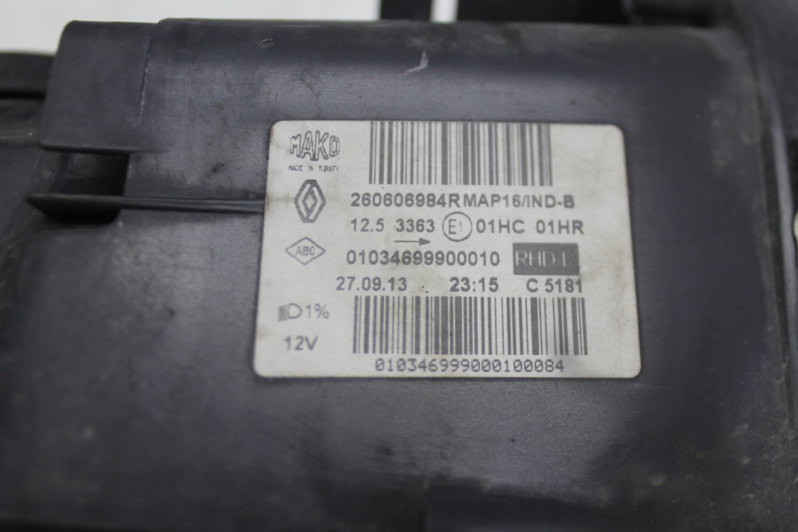 light left front left front 260606984R RENAULT CLIO IV HB 12-16 ANGLIK