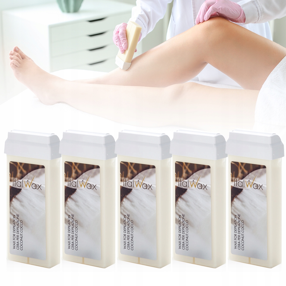 

Depilacja 4+1 Wosk w rolce ItalWax Coconut