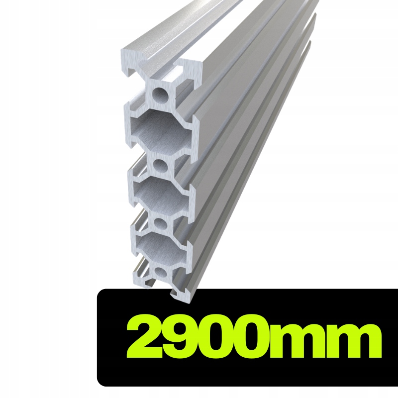 Hliníkový profil V-slot 2080 stříbrný o délce 290 cm