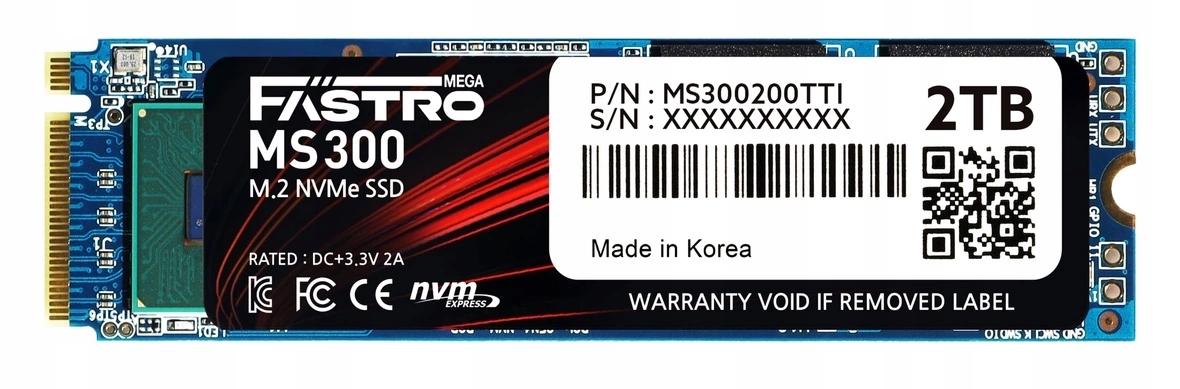 Dysk Ssd Fastro Ssd 2TB MS300 Series PCI-Express NVMe