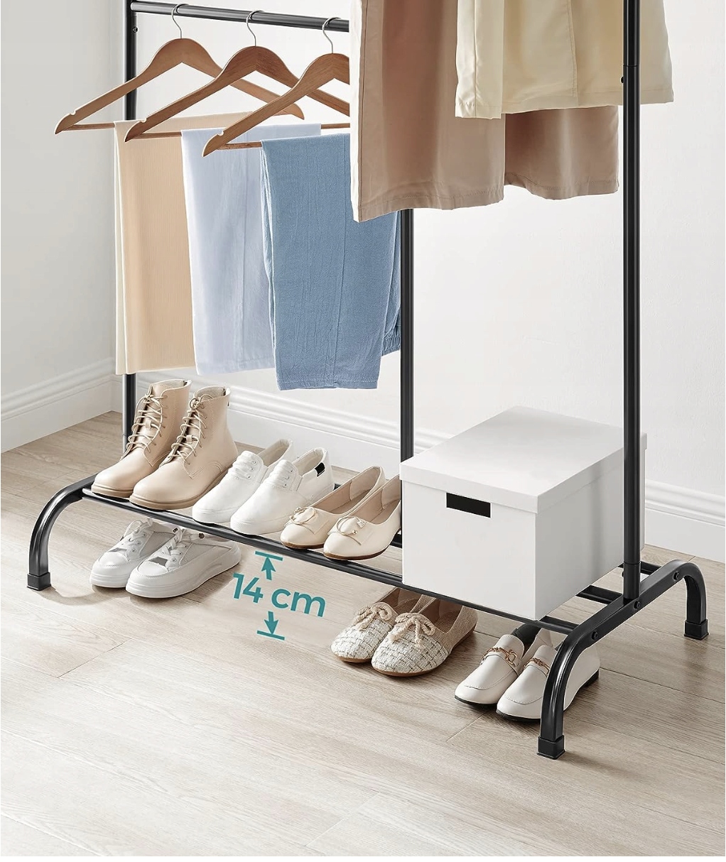 WIESZAK NA UBRANIA METALOWY STABILNY NOSNOŚĆ 100 KG MOCNY Głębokość mebla 50 cm