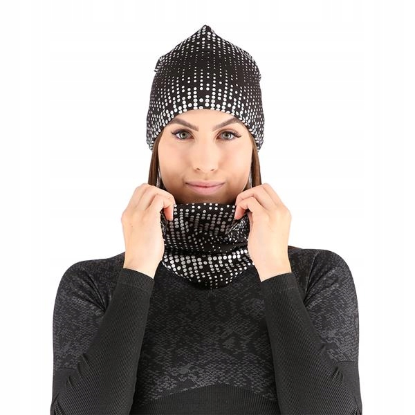 Odblaskowa Zimowa CZAPKA uniwersalna UNISEX Nils Materiał dominujący poliester