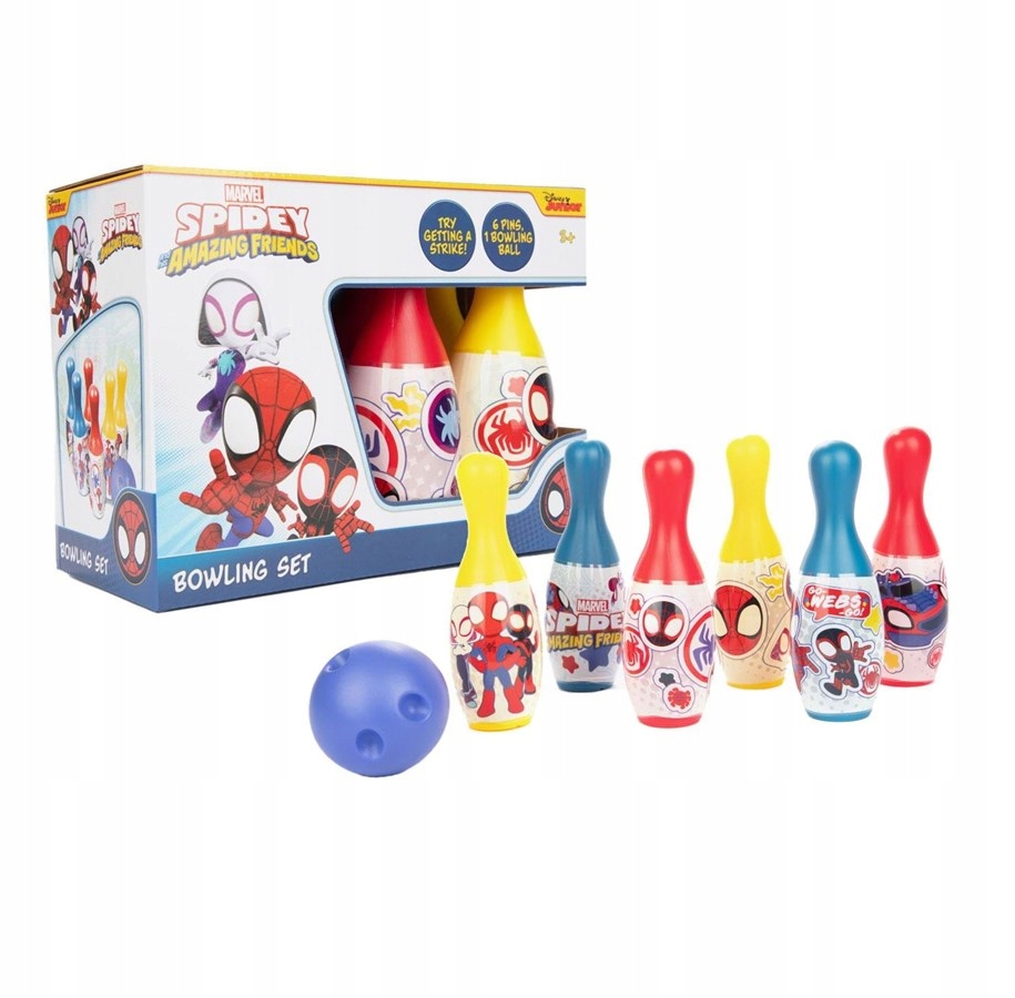 KRĘGLE Spiderman SPIDER-MAN zestaw kręgli SPIDEY