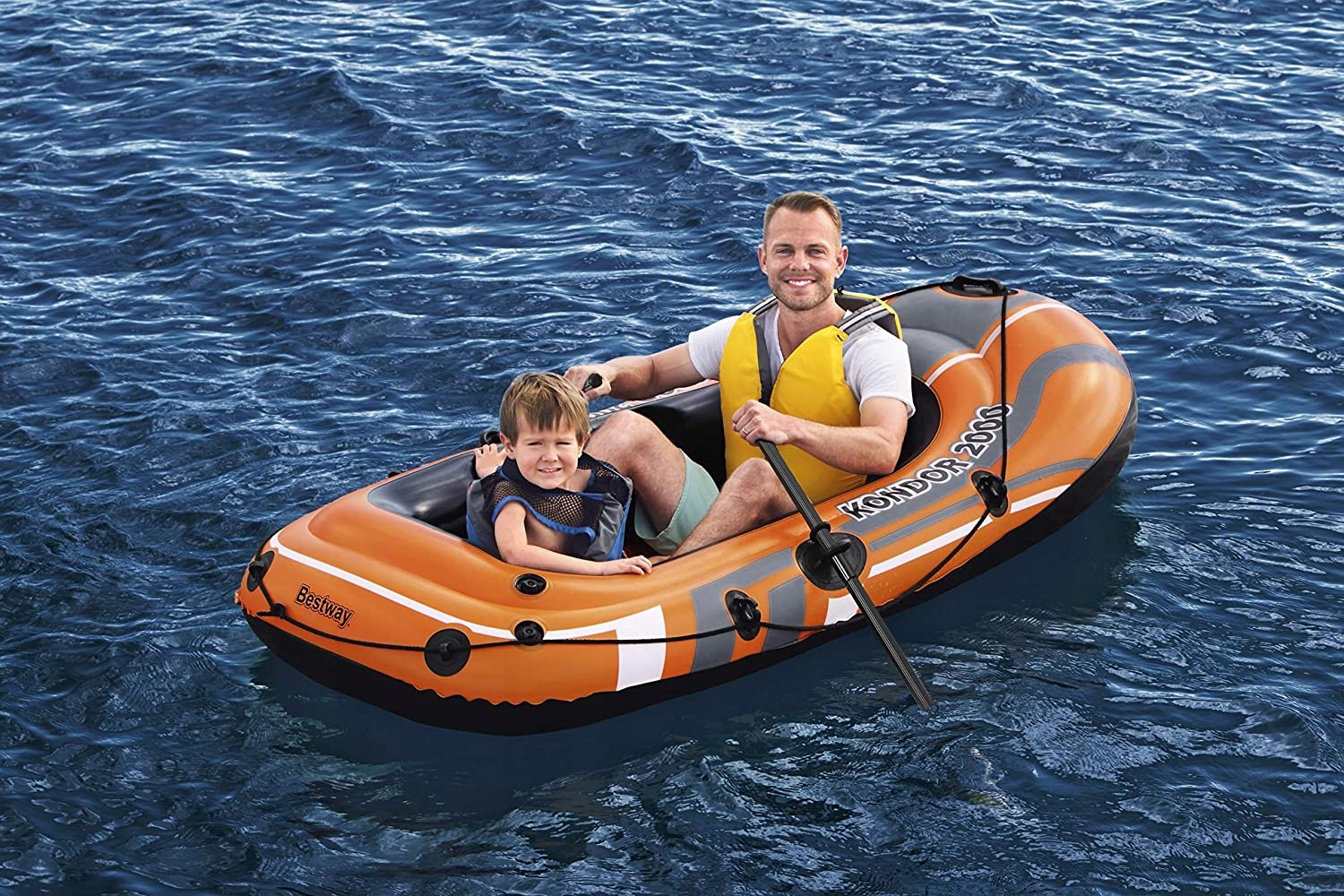 Ponton+wiosła+pompka 188x98cm B61062 79756