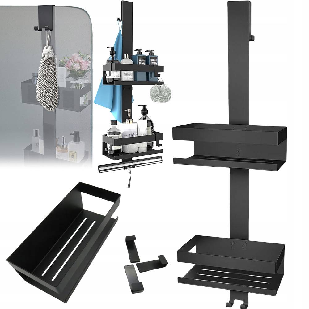 Závěsná Koupelnová Polička Pod Sprchu, Nerezová, Do Koupelny, Kovové Koše