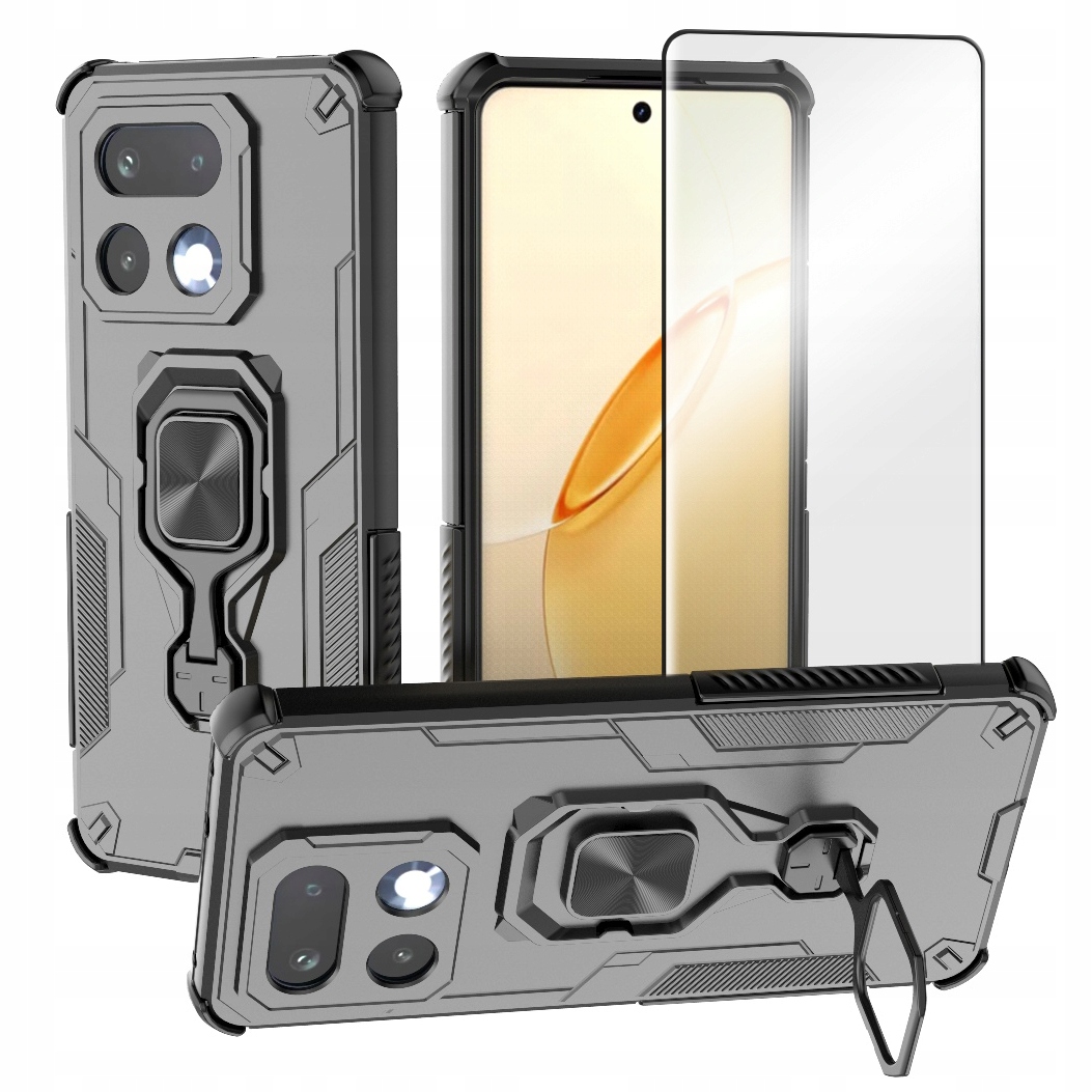 Etui do Realme 16 Pro+ Plus, Pancerne Ring Case Obudowa Futerał Szybka