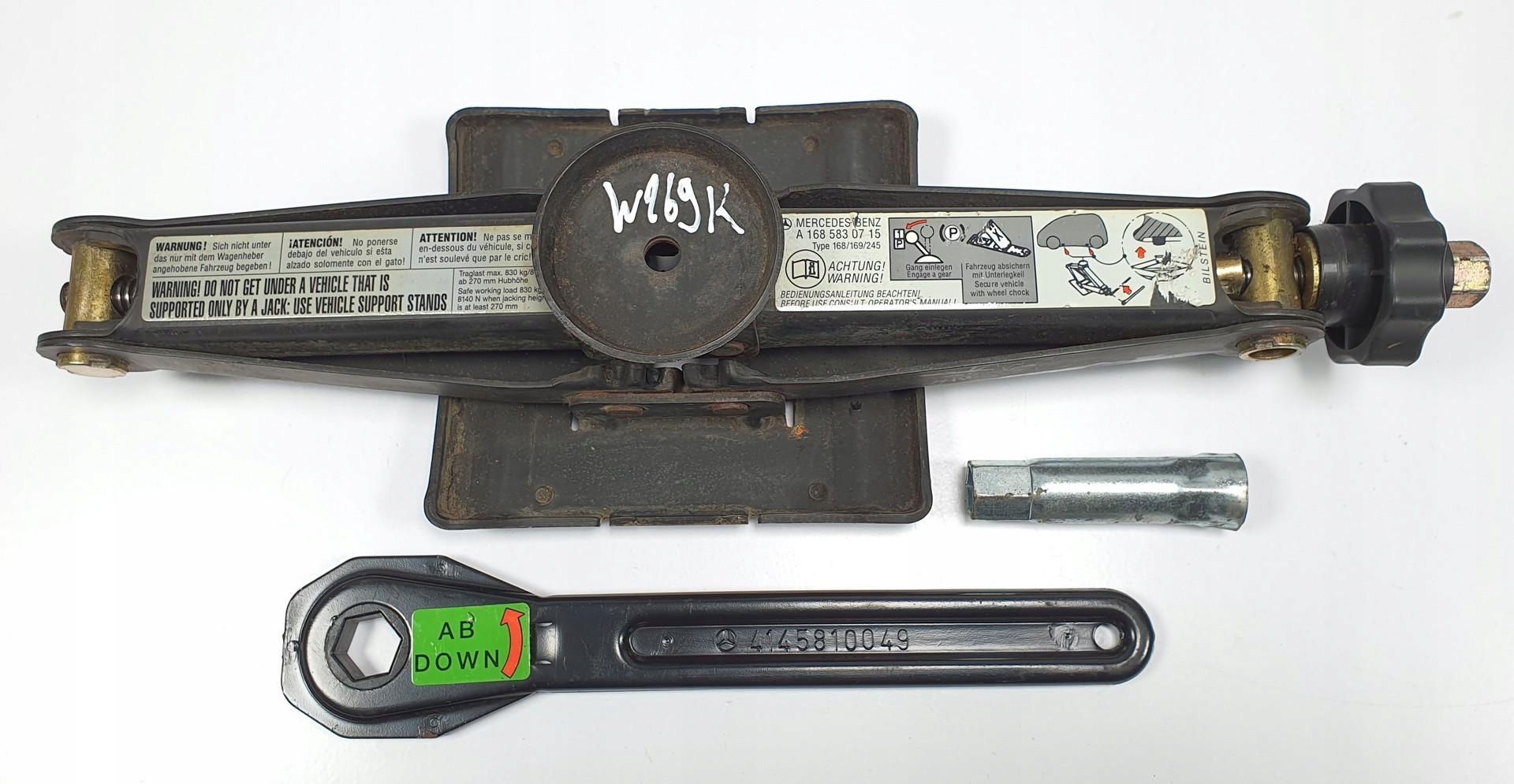 LEWAREK PODNOŚNIK MERCEDES W169 A1685830715 4145810049