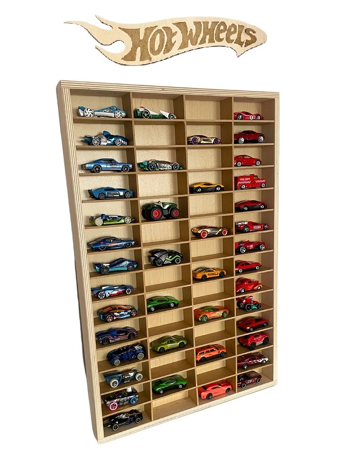 

Pionowa półka na samochodziki naklejka Hot Wheels