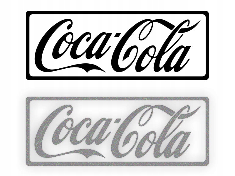 COCA COLA - Naklejka na samochód na auto ODBLASKOWA