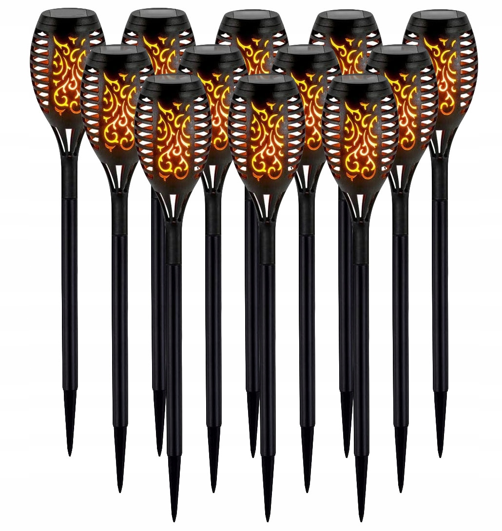 

Lampy Ogrodowe Solarne Pochodnia Solarna Led 12szt