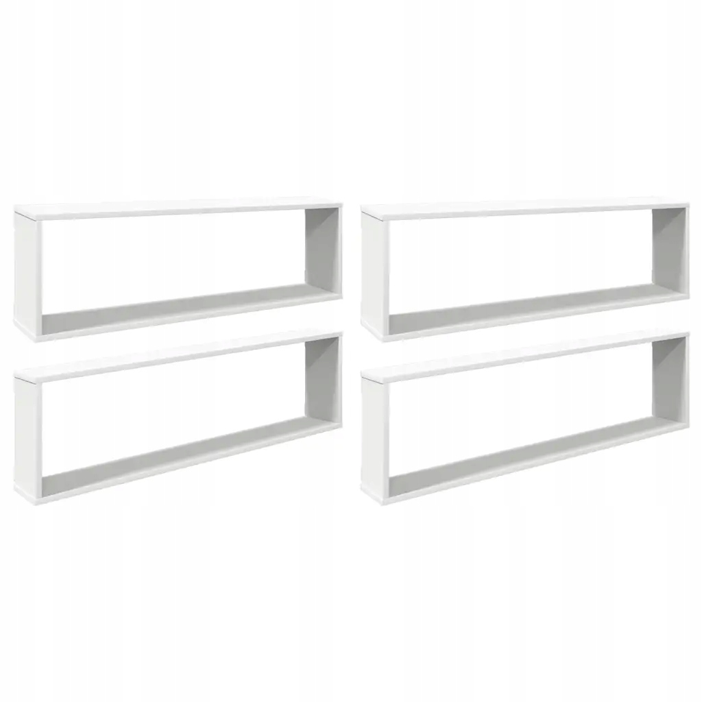 Elegantní sada Polic 100x15x30 cm, bílá