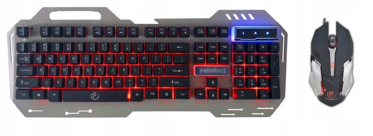 Rebeltec Zestaw przewodowy klawiatura mysz Rebel