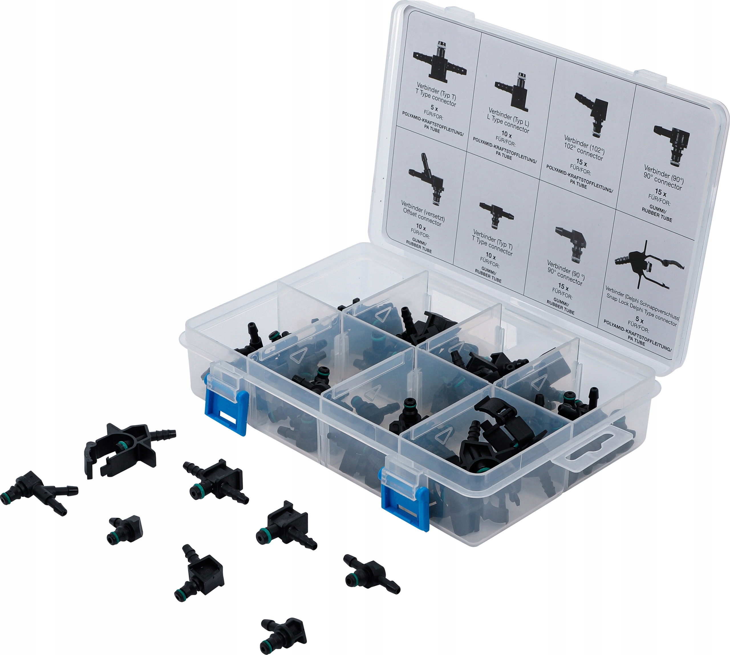 Sada Spojek Pro Palivové Hadice Diesel, 85 ks