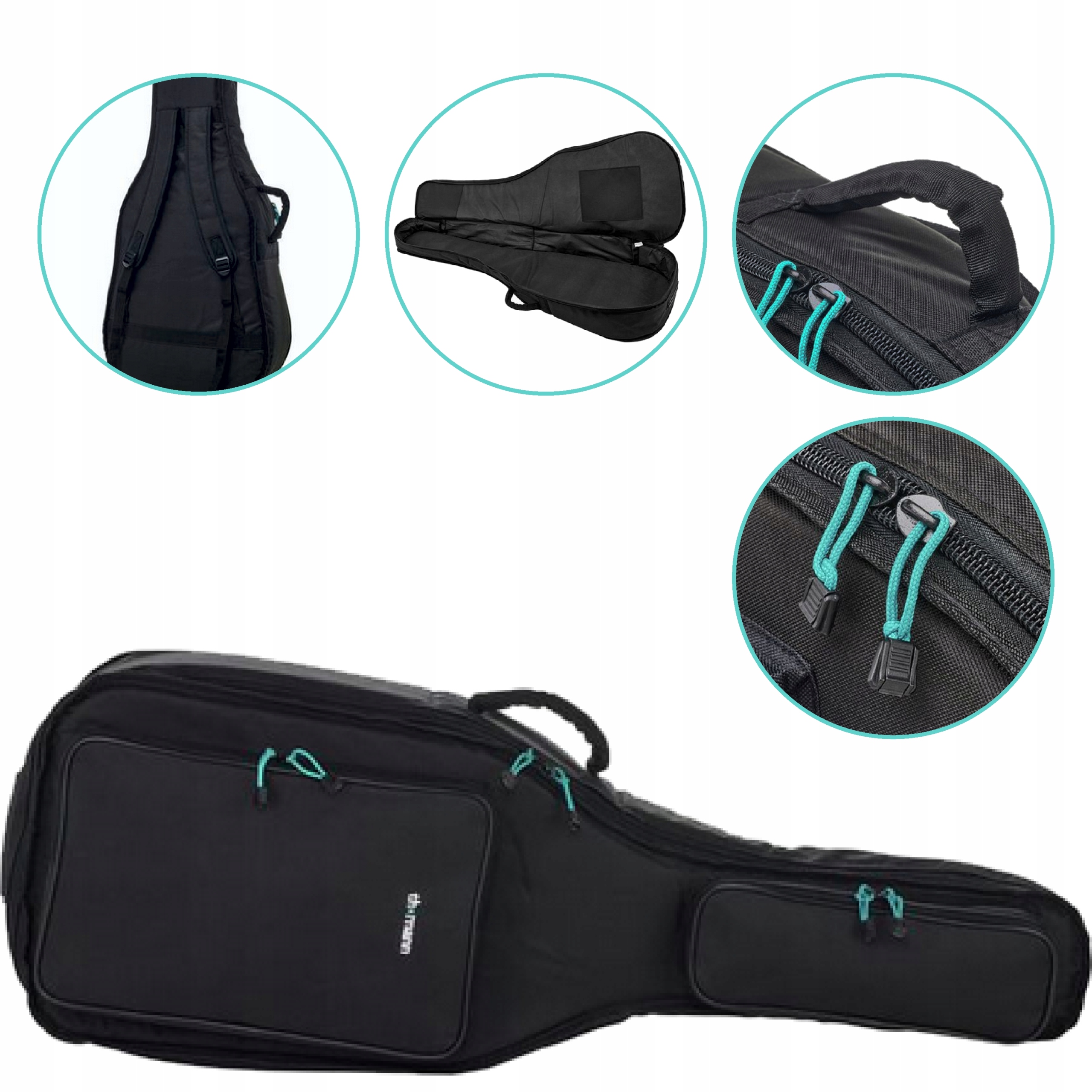 Obal na tašku batoh pro klasickou kytaru 3/4 Pěna 10 mm Thomann