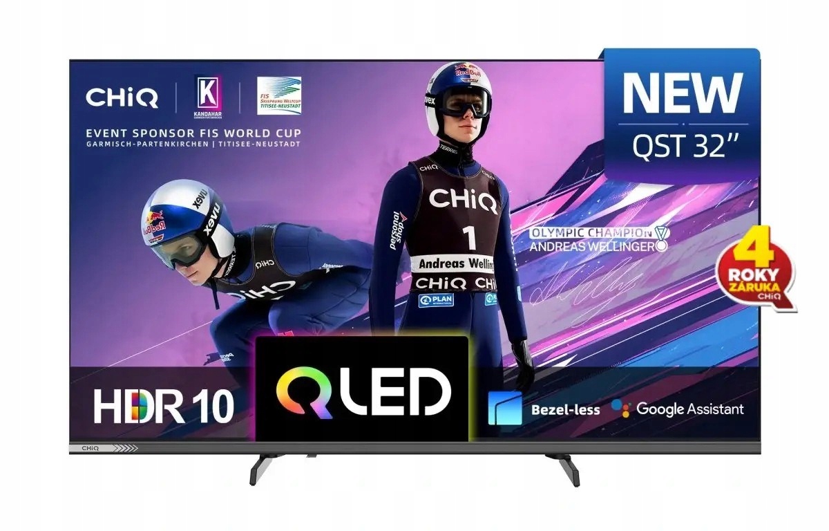 CHiQ L32QST Tv 32", Qled, Full Hd, Google Tv, Frameless, Dolby Audio…