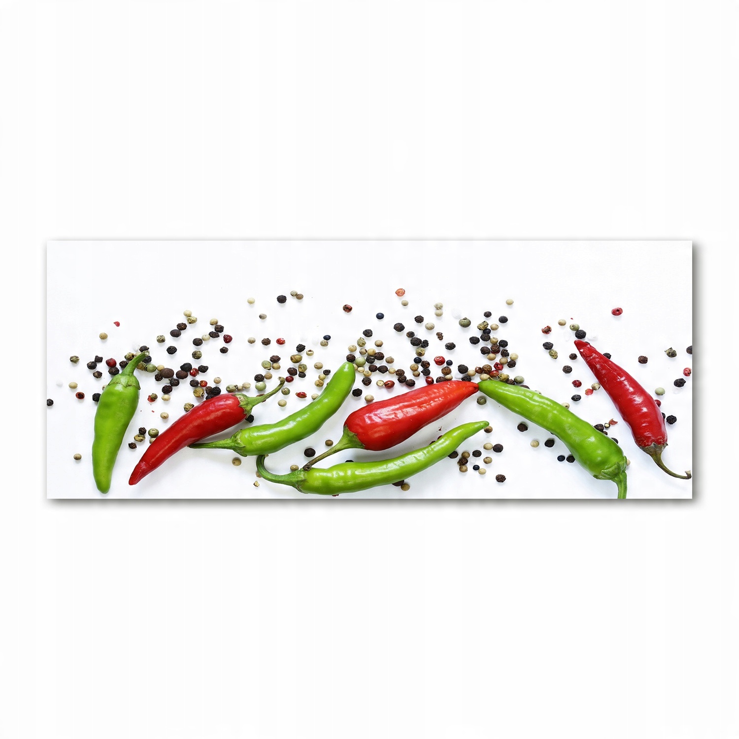 

Foto obraz szkło akryl Papryczki chilli 125x50 cm
