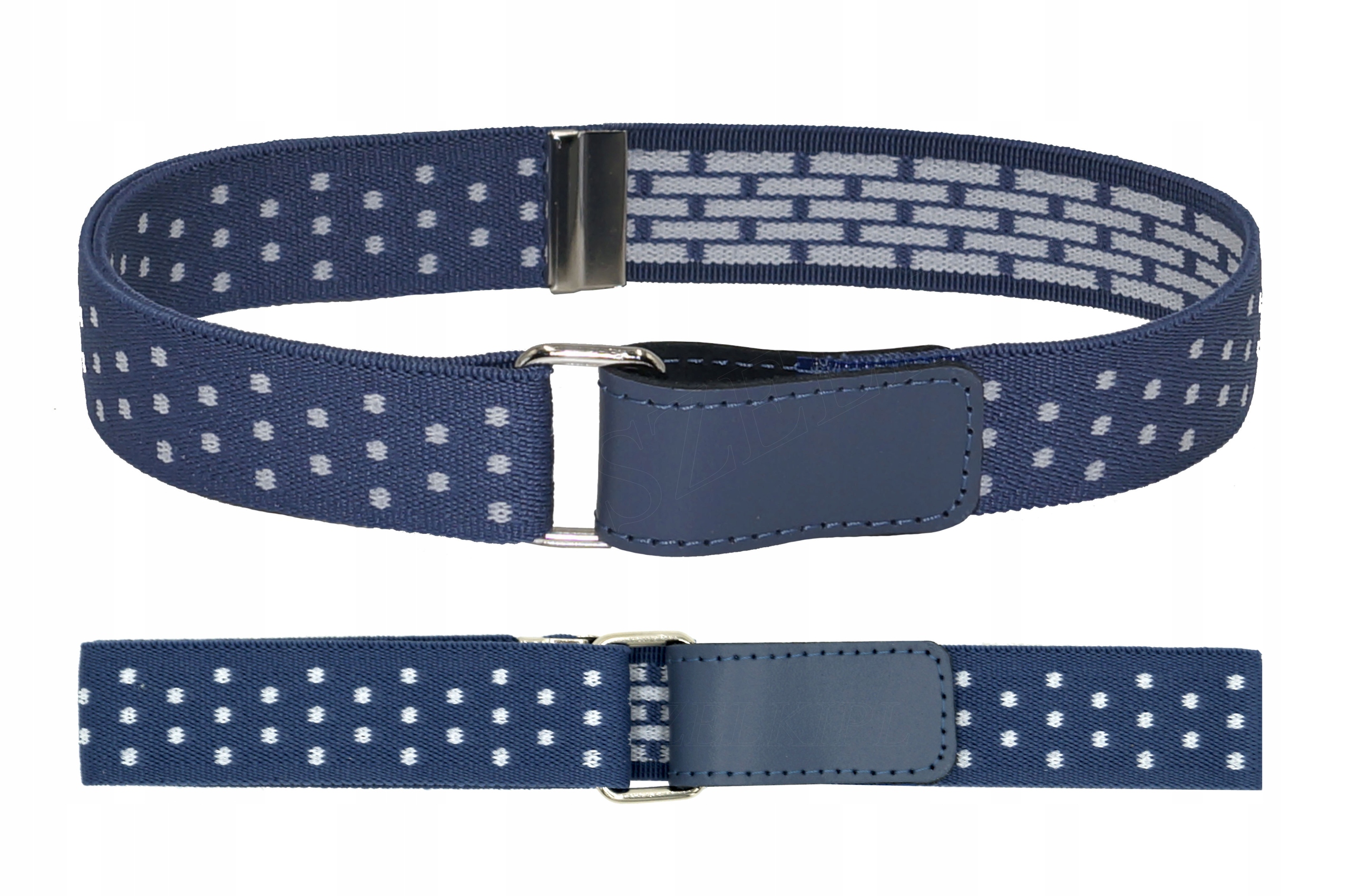 PASEK DZIECIĘCY DO SPODNI NIEBIESKI 2-9 LAT NA RZEP REGULOWANY BYGONEE