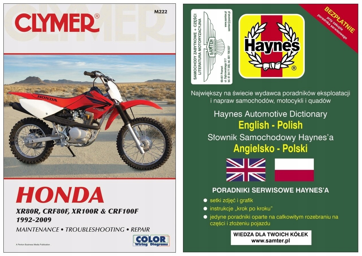 Honda XR80R XR100R CRF80F CRF100F 92-09 инструкция