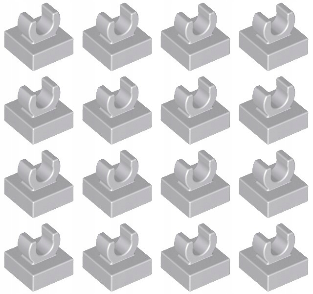 

Lego 15712 Tile Uchwyt 1x1 szary jasny (3g) 16szt