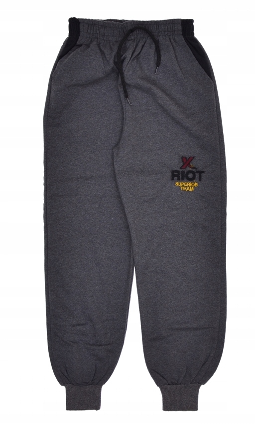 SPODNIE DRESOWE wzory DRESY siwe RIOT - 134