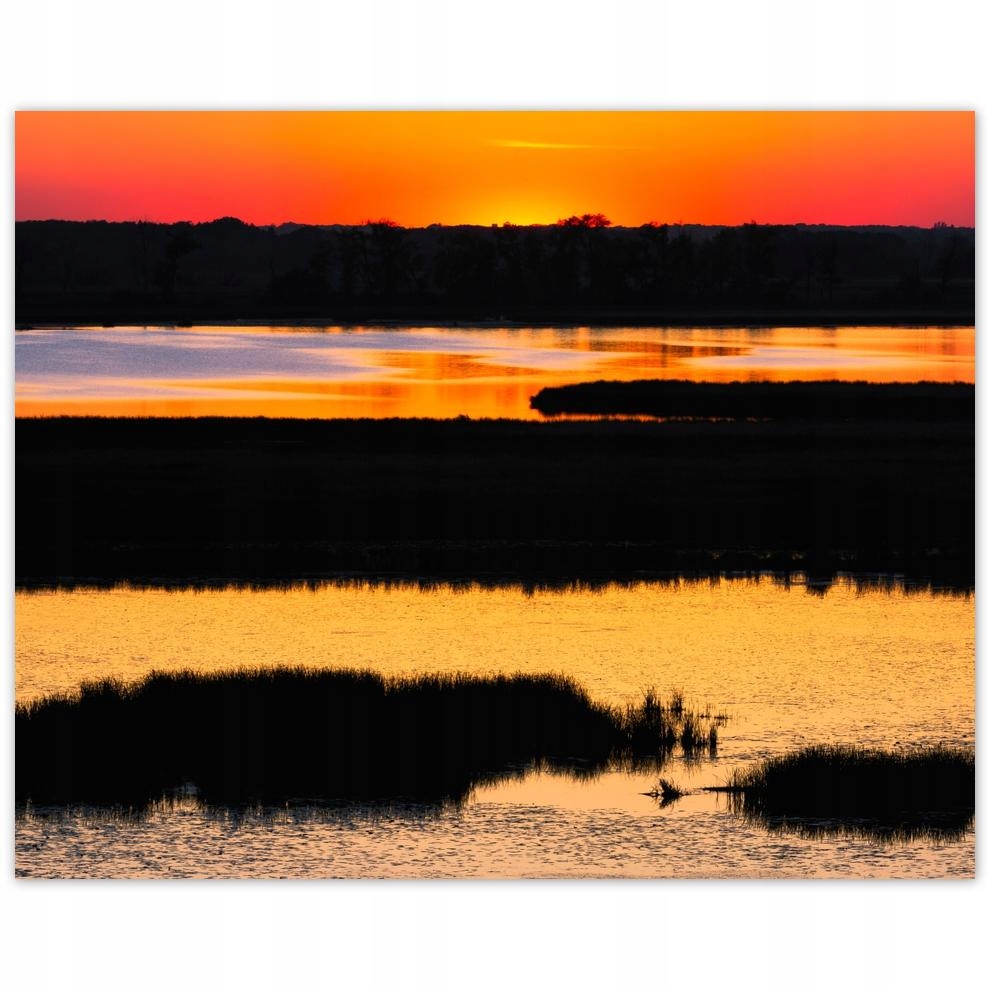 

Plakat 50x40 Jezioro Zachód Słońca
