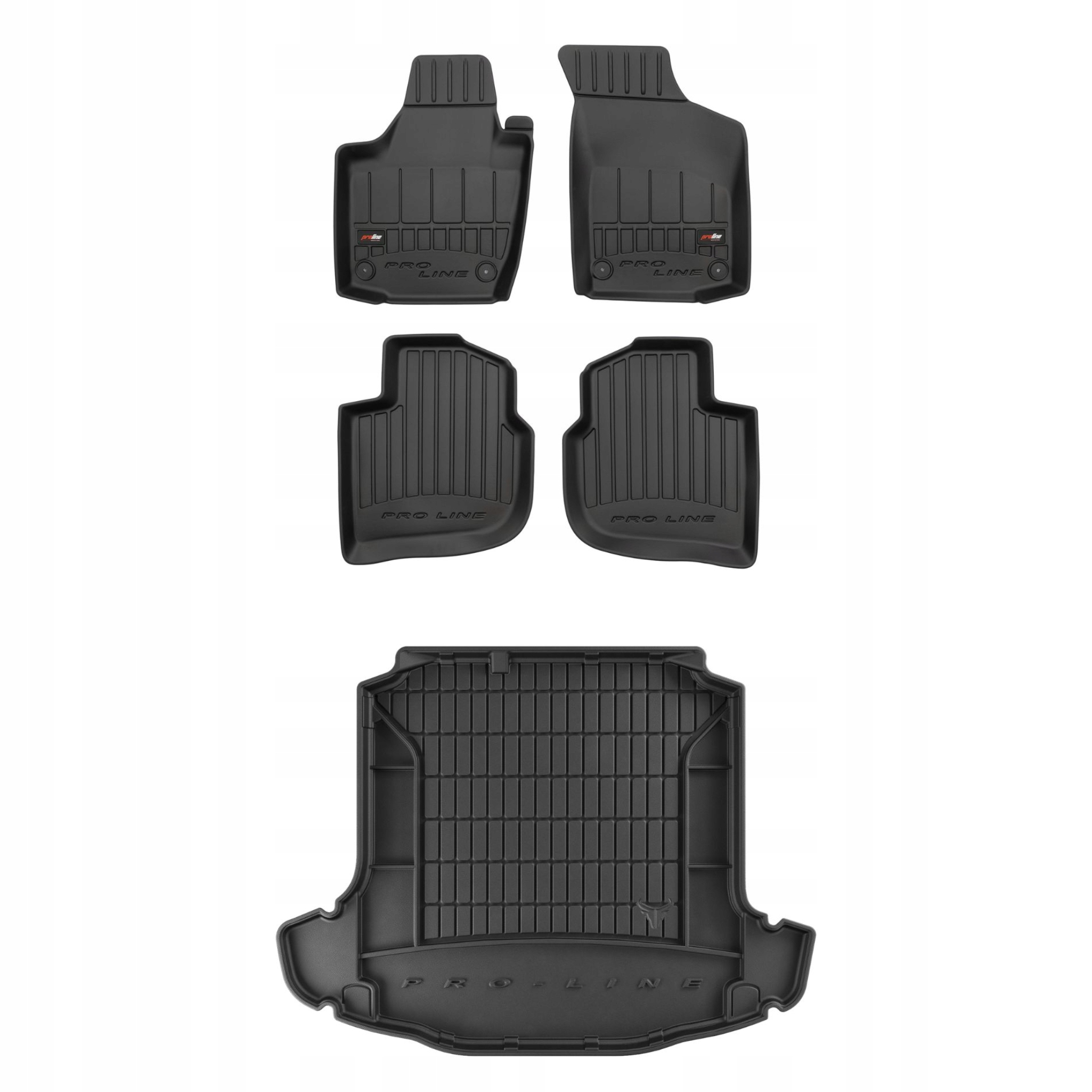 Sada gumových koberců a rohožek pro Škoda Rapid 2012-2019