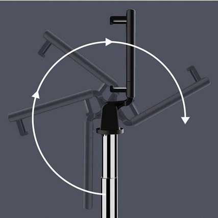 KIJEK SELFIE STICK REGULOWANY MONOPOD STATYW DO TELEFONU + PILOT BLUETOOTH Łączność bezprzewodowa