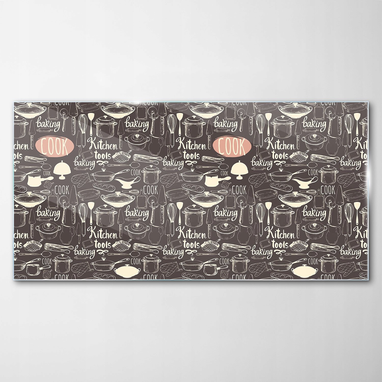 

Obraz Szklany Dekor Kuchnia Garnki Patelnie 100x50