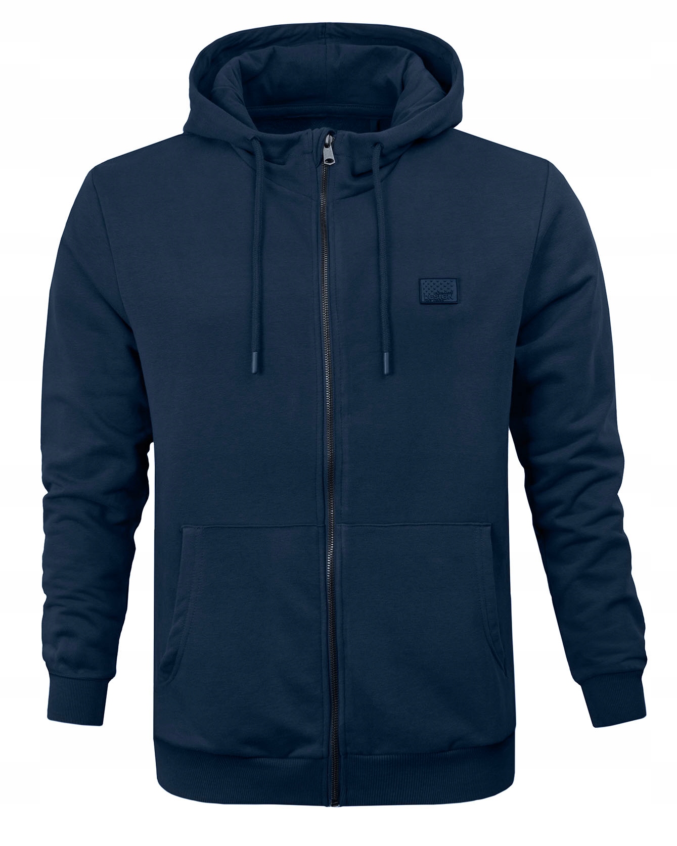 Pánská rozepínací mikina s kapucí tenká basic modrá XXL Pako Jeans