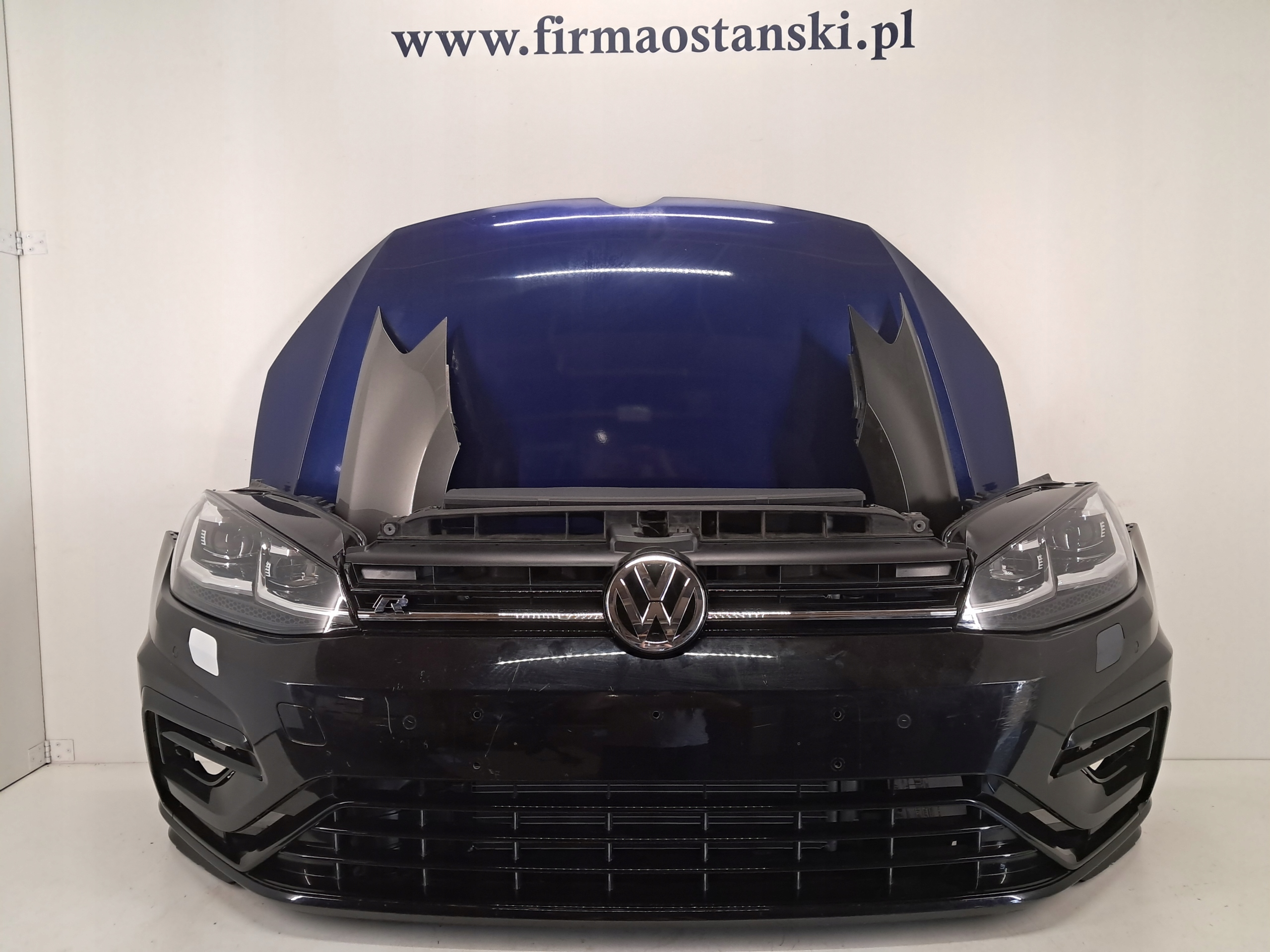 VW GOLF 7 VII LIFT R20 R-ka KOMPLETNY PRZÓD ZDERZAK MASKA LAMPA BŁOTNIK PAS
