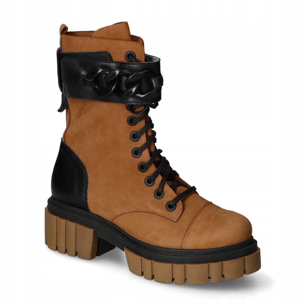 Kotníkové Boty Damiss 643 Skořice/Černý nubuk+lico 37