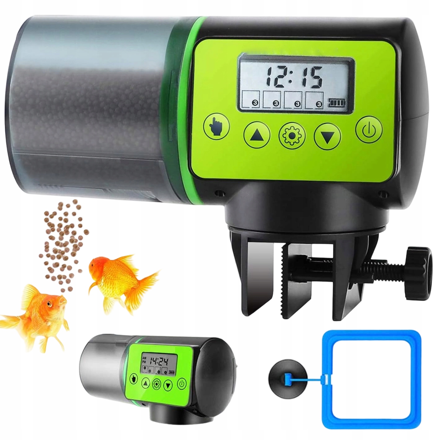 Levně Automatické Krmítko Pro Ryby 200 ML LCD S Časovačem, Tiché A Energeticky Úsporné